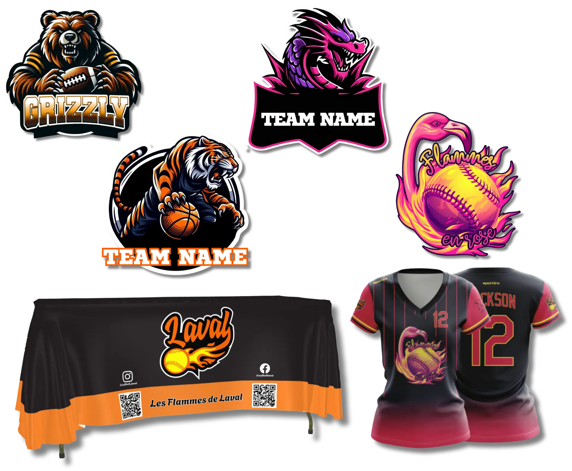 Conception graphique pour associations sportives – NBAV par Nadia Beauvais, Artiste virtuelle