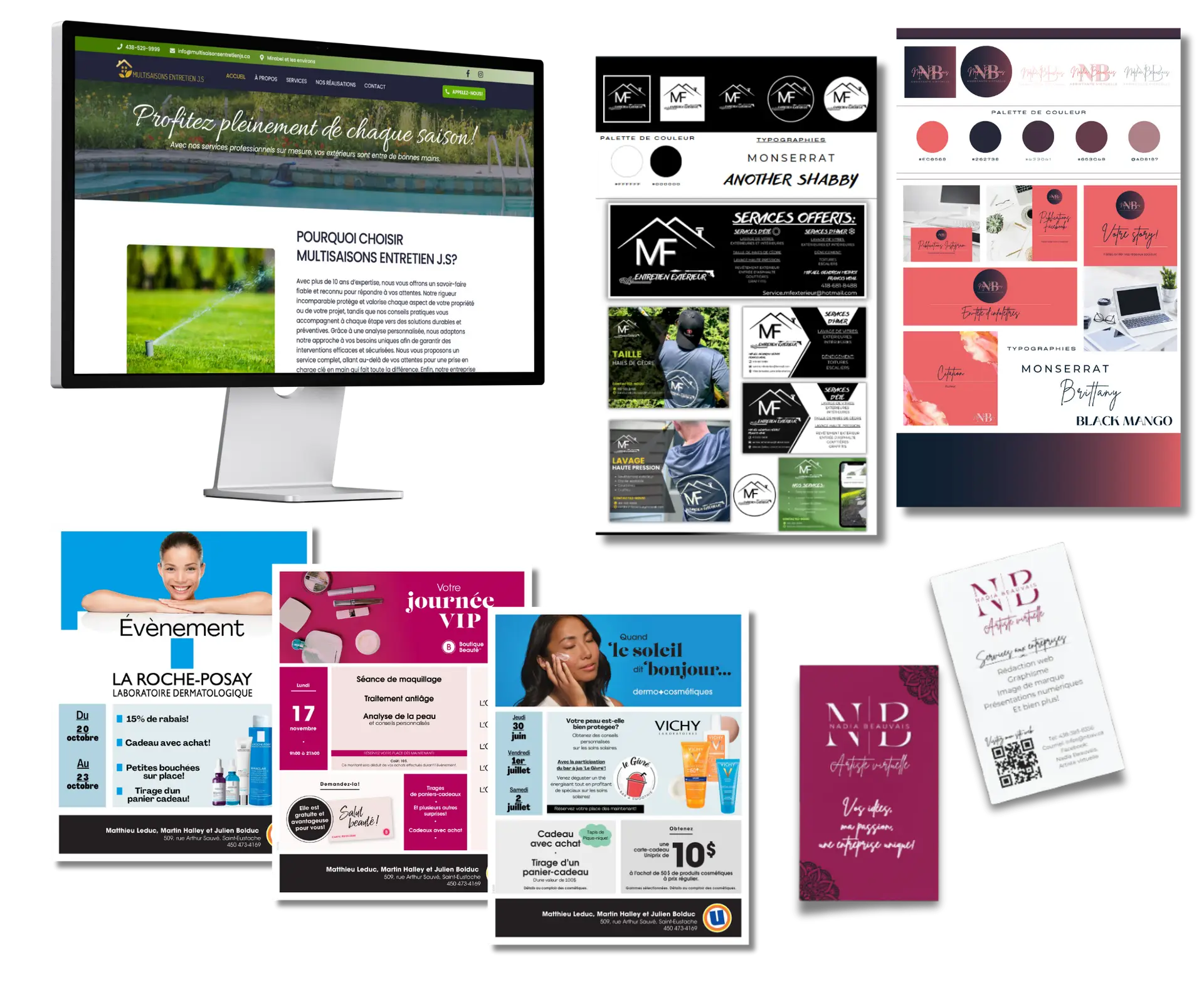 Service de graphisme pour entreprises – NBAV par Nadia Beauvais, Artiste virtuelle