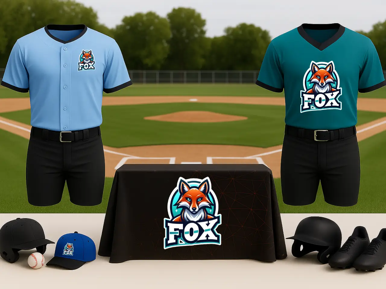 Logo dynamique conçu pour une équipe sportive