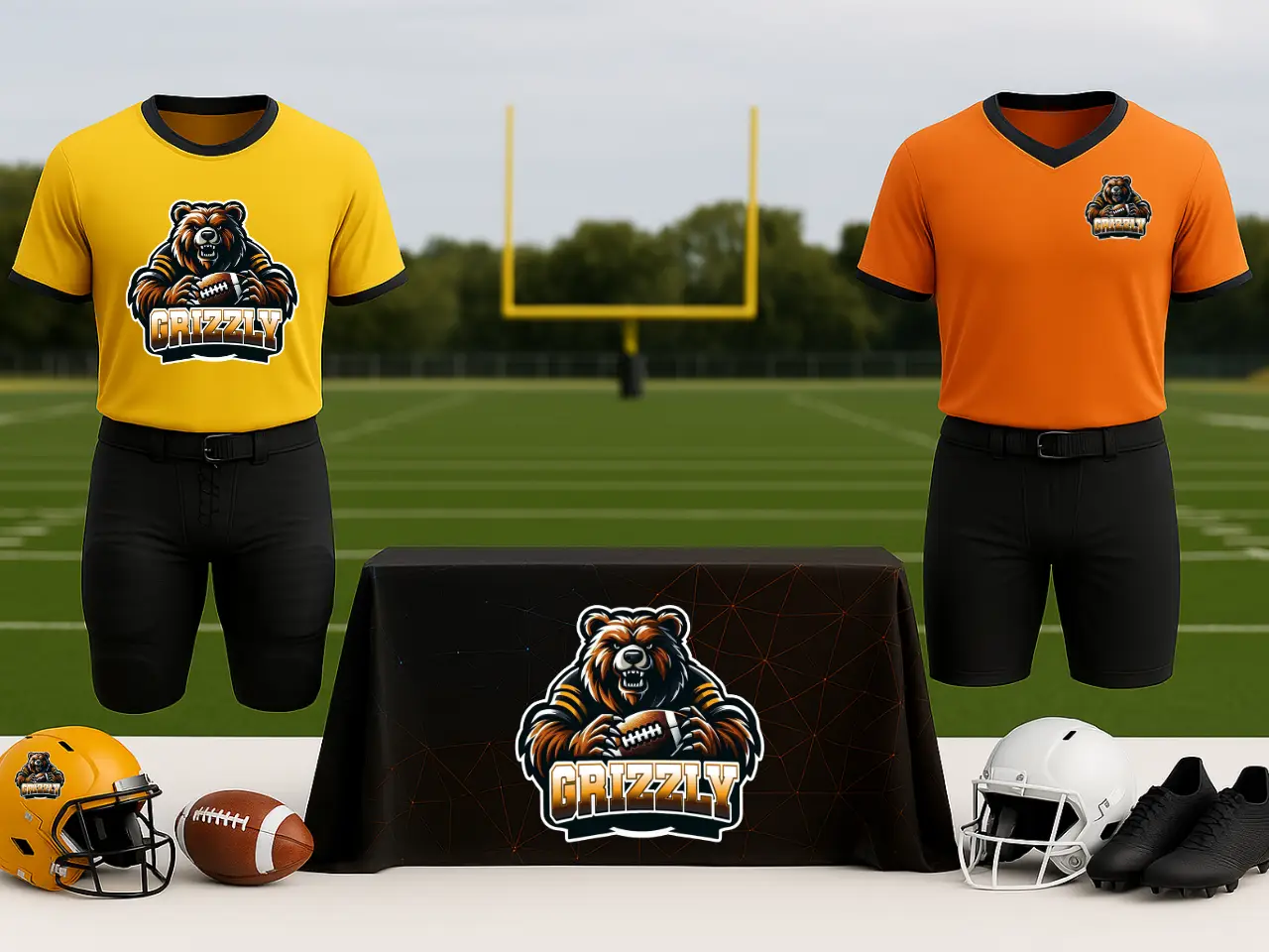 Logo dynamique conçu pour une équipe sportive