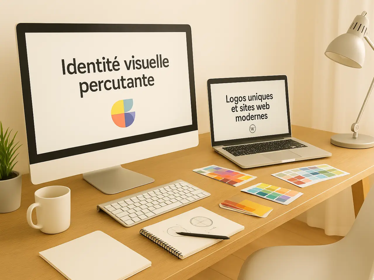 Exemple de visuel professionnel pour une identité de marque